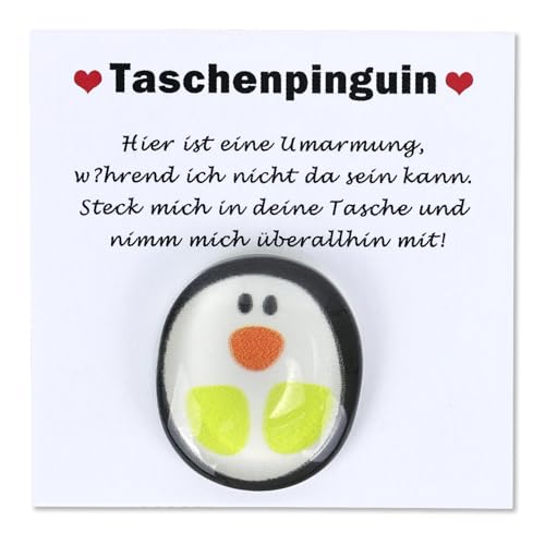 GADITIEK Pocket Hug - Mini Tier Taschen Umarmungs Pinguin und 24 Stück Kleber Grußkarte Kleine Trost Aufmunterung Gute Besserung Umarmung Pinguin Anti Stress Geschenke