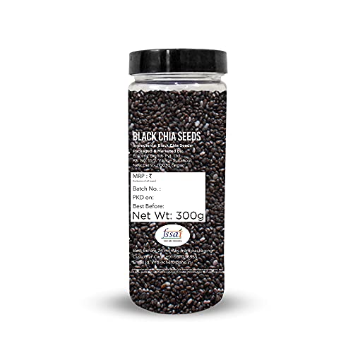 Image of Chef Urbano Chia Seeds 300 Gms- Non-GMO and Fibre Rich Seeds | Omega-3 Seeds for Eating | Healthy Snacks (Pack of 2)