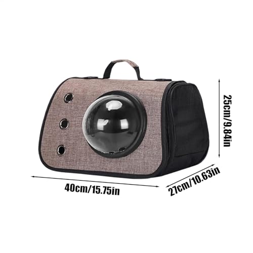 Bolsa de transporte portátil para gatos con ventana que reduce el estrés 6