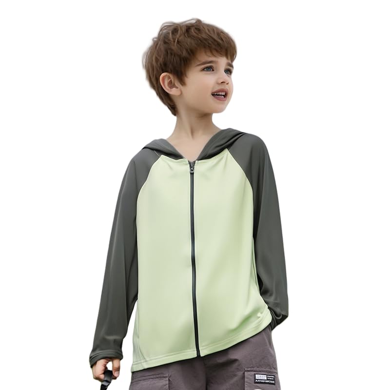 Image of Toddler Sun UV Protection Cartoon Hoodie Kids Sunscreen Lightweight Jacket Outwear For Summer