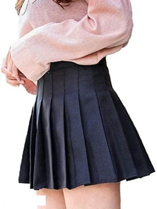 caracola Girl High Waist Pleated Skirt Short Skater Tennis Skirt Mini Skirt Women Pleated-picture-28