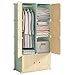 ZLASS Armoire de Rangement Armoire Portable Cube Armoire de Garde-Robe Armoire modulaire casier-Armoire for Chambre à Coucher Chaussures Chaussures Jouets Pliables Penderies pour Chambre