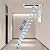 Retractable Attic Stairs for Small Spaces,with 12 Anti-Slip Steps,661 lbs Capacity, 10.17ft Height, Folding Attic Ladder,for Garage/Basement Use (Blue)
