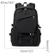 ORILOOSEN College Backpack, Outdoor Travel Backpack, Black