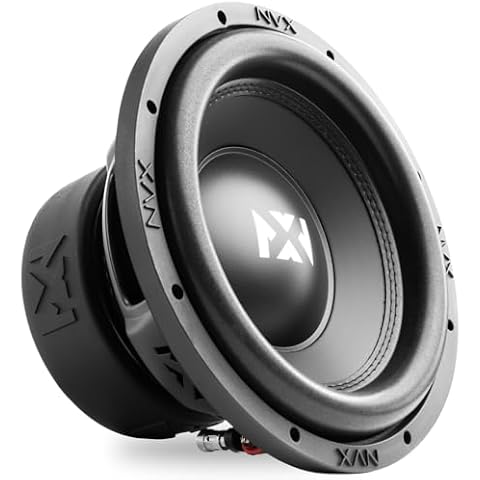 NVX VSW104V2 10" 500 watt RMS 1000 watt Peak Dual 4-ohm Professional Grade VS-Series Car Subwoofer Cover