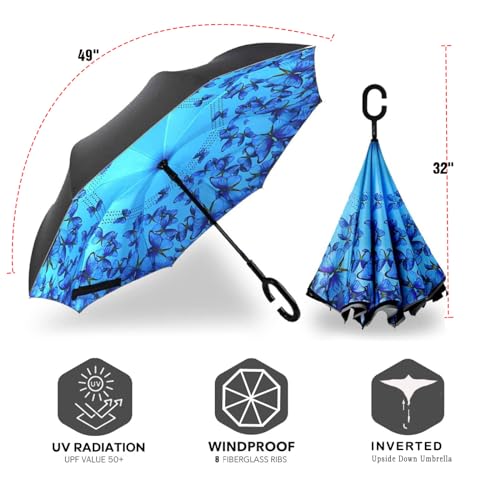 Image of SIEPASA Automatic Open Close Compact Travel Umbrella with Wind Vent Umbrella big size Lightweight Windproof Folding for men Women