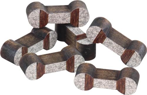 Wooden Train Track - Dog Bone Connectors - Made in USA - 6 Pack