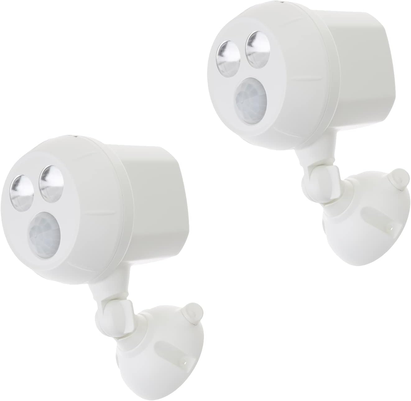 Beams MB380 400 Lumen Wireless Battery Powered Motion Sensing Ultra Bright LED Spotlight, 2-Pack, White