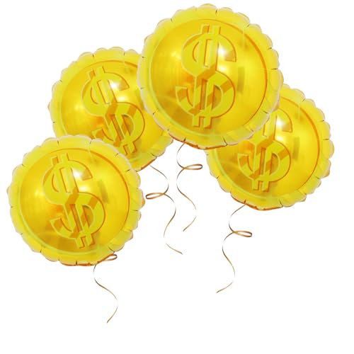 4Pcs 7inch Mini Gold Coin Balloon Decoration/Business Party Balloons/Business celebration party/graduation party