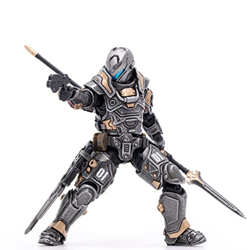JOYTOY 1/18 Action Figures 4-Inch 01st Legion - Steel Dark Source Collection Action Figure Military Model Toys (Black Sickle)