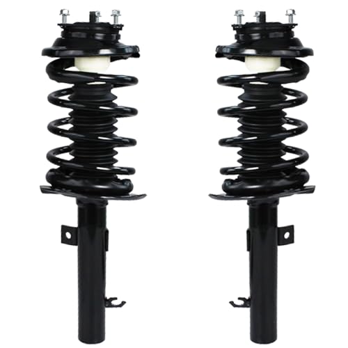 Image of Detroit Axle - Struts Shocks for 2006-2007 Ford Focus Complete 2 Front Struts with Coil Spring 2 Rear Shock Absorbers Replacement Quick Install Ready Strut Assembly