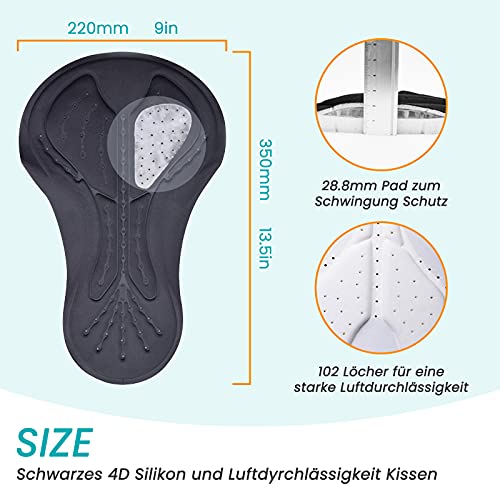 Sportout Pantaloncini da Ciclismo con Imbottitura