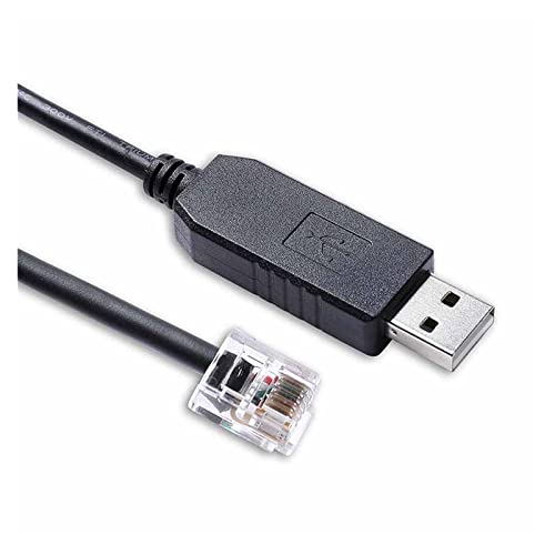 Câble CP2102 de communication MPPT avec connecteurs RS232 et RJ12 longueurs 3m