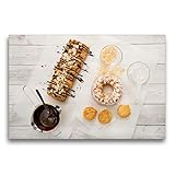 HD Bildqualität: Faksmimilequalität auf Spezial-Leinwand. Der verwendete Bedruckstoff ist eine speziell für uns produzierter, besonders fein gewebter, dimensionsstabile Kunstgewebe-Leinwand. Thermo-Sublimationsdruck überzeugt bezüglich Haltbarkeit, Abriebfestigkeit, Lichtbeständigkeit, Auflösungsvermögen und Farb-Brillanz