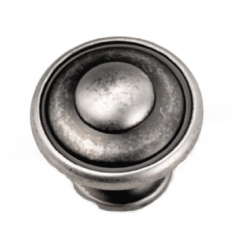 Laurey Windsor 1-1/8 in. Antique Pewter Round Cabinet Knob 24106