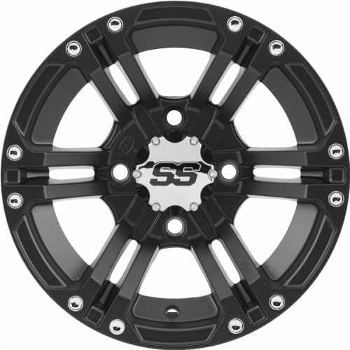 ITP 1428376536B SS ALLOY SS212 Matte Black Wheel with Machined Finish (14x8"/4x156mm)