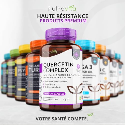 Nutravita Quercétine 500 mg - avec Vitamine C 80 mg - 120 Gélules Véganes – vue 7