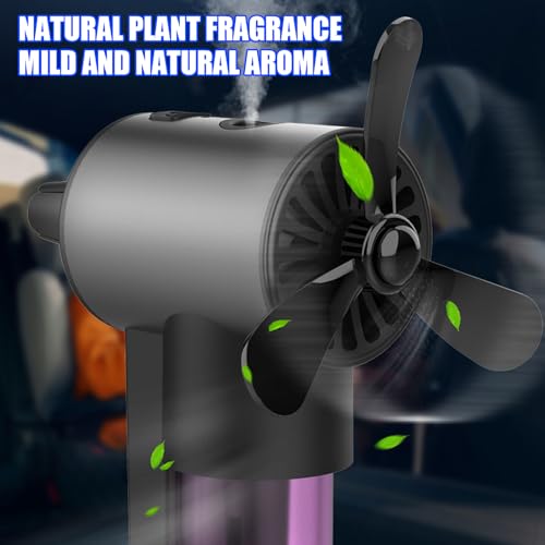 Diffuseur d'aromathérapie de voiture haut de gamme : design avion et rotation réglable