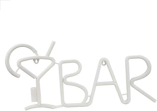 Miniatura 2 de QFFL Paneles de luz led inteligentes Led BAR Neon Business Light con diseño de agujero colgante USB o batería para ejemplo Shop Windows Shop Door