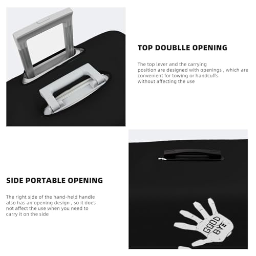 Umbrella-Academy - Klaus-Hands Travel Luggage Cover Suitcase Protector Fits 26-28 Inch Case(Black,L)4