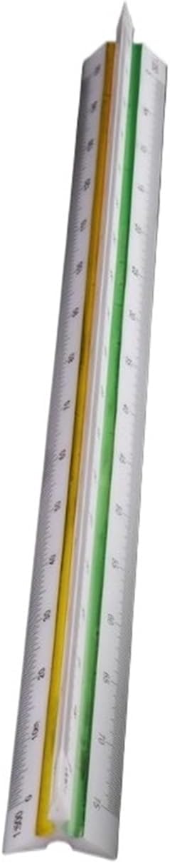 30cm Plastic Triangular Scale Ruler Measuring Tool