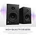 NZXT Relay PC Gaming Desktop Speakers - AP-SPKB2-US - Bookshelf-Style Design - 80 Watts - High Dynamic Range - Silk Dome Tweeters - Glass Fiber Woofers - Black