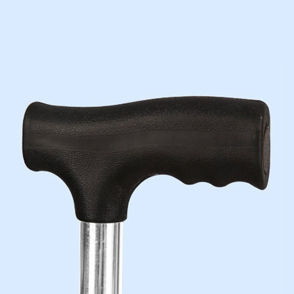 XMING Bastón de Cuatro ángulos for Ancianos, bastón de Cuatro Patas, bastón telescópico Ajustable, Andador for Ancianos, Ejercicio de rehabilitación