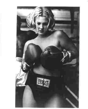 Photo Drew Barrymore with Boxing Gloves On