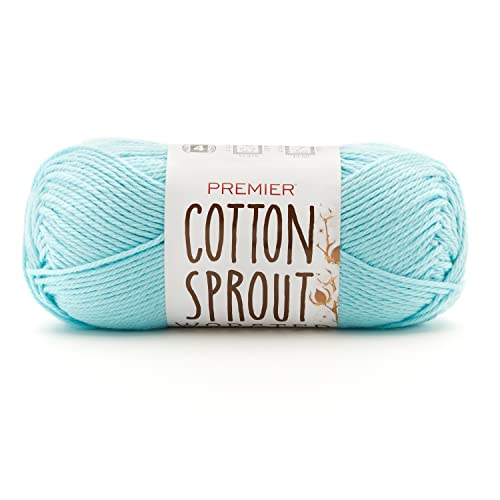 Hilo de tejer Premier Cotton Sprout Worsted Aqua 100g para ganchillo 2