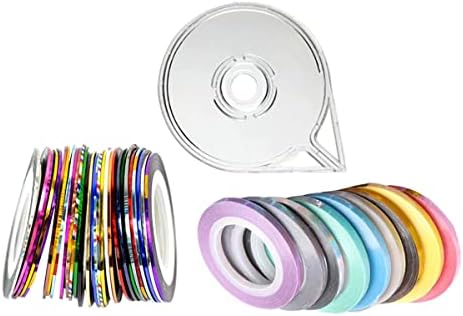 Line Striping Tape for tumblers Making epoxy Cup Decoration Projects Stickers with Dispenser case Holographic DIY Tumbler Crafts Self-Adhesive Decal