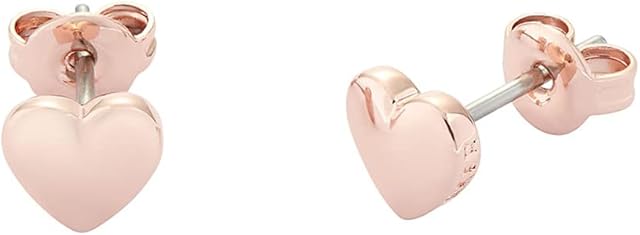 Ted Baker Harly Tiny Heart Stud Earrings - Rose Gold or Silver Tone Plated