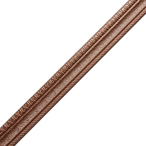 Rodapiés y molduras adhesivas 3D para paredes, Rodapié de espuma PE autoadhesivo 3D, borde multicolor 2, mx 5 cm(Brown)