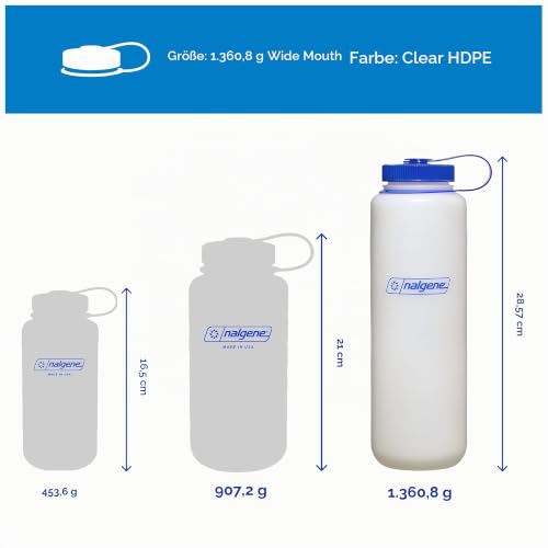 Nalgene Aufbewahrungsdosen HDPE-Flasche, Loop-Top, 076280 – Ansicht 3
