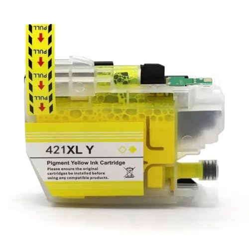 Cartouche LC421XL jaune compatible avec imprimantes DCP-J1050DW et MFC-J1010DW