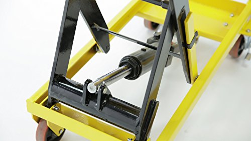 XILIN XSP500 Hydraulic Scissor Lift Table Truck, Yellow, 1100 lb. Capacity