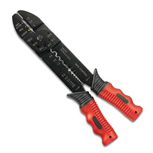 Neiko Terminais e conectores isolados 50413A | Inclui desencapador de fios, cortador e ferramenta de