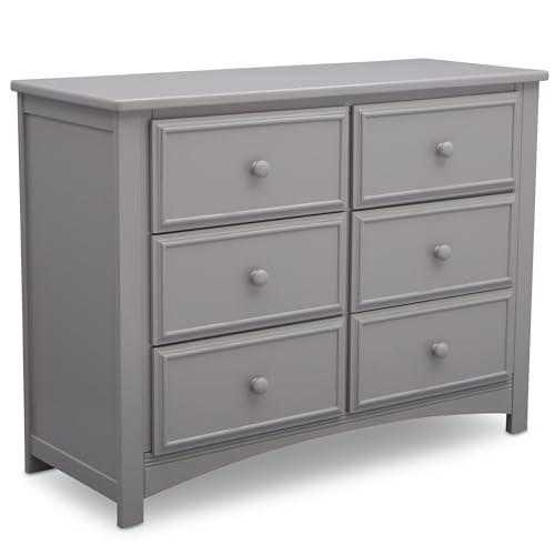 Delta Children Unisex Nursery 6 Drawer Double Dresser with Interlocking