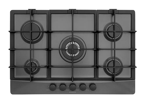 Plaque de cuisson à gaz 5 brûleurs SCHOCK finition asphalte d'exception - 2