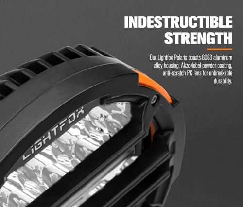 Lightfox 9" LED Driving Lights Round, 20,178 LM Spot Light Built-in DRL with Protective Covers, Adjustable Angle with Wiring Harness, IP68 for Offroad Jeep Wrangler Truck Pickup SUV