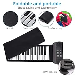 TSTS Piano électrique Pliable 61KEKEY Roll Up Piano Electronic Hand Roll Piano avec Piano de Haut-Parleur pour Les… - Les Beatles, Paul McCartney, John Lennon, RIngo Starr, George Harrison TSTS Piano électrique Pliable 61KEKEY Roll Up Piano Electronic Hand Roll Piano avec Piano de Haut-Parleur pour Les… – Image 2