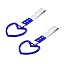 2 Anelli Tsurikawa A Forma Di Cuore Per Auto - Maniglie Giapponesi Per Paraurti, Interni Auto, Decorazione Di Sicurezza - Colori Vari, Nylon E Plastica - 2