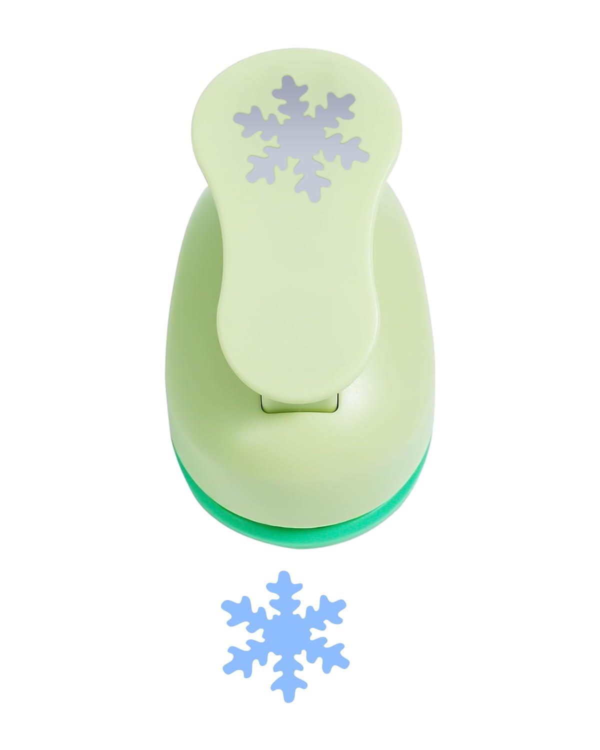 UCEC Craft Snowflakes Paper Punch, Light Green, 1-Inch Pattern Size, Decorative Shape Cutter for Paper Projects