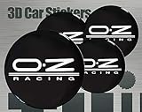  Unbekannt OZ Racing 4 Stück 55mm Aufkleber Emblem für Felgen Nabendeckel Radkappen
