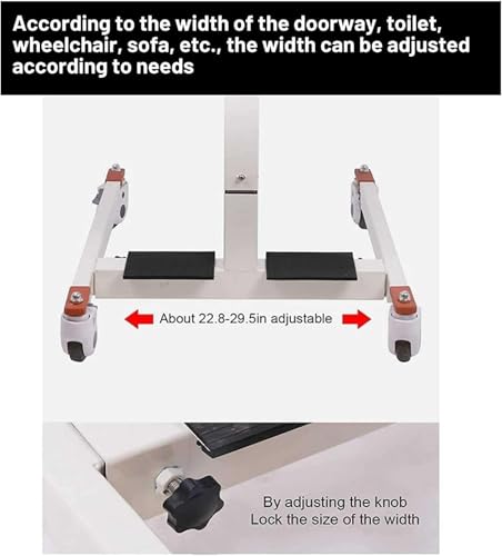 Patiëntenlifthulp Draagbare Patiëntenlift Transfer Rolstoel Lichtgewicht Nachtkastje Rolstoel Rolstoel Liften voor Thuis, Ouderen Patiënten Transfer Lift Gehandicapte Rolstoel, voor Ouderen - Afbeelding 8