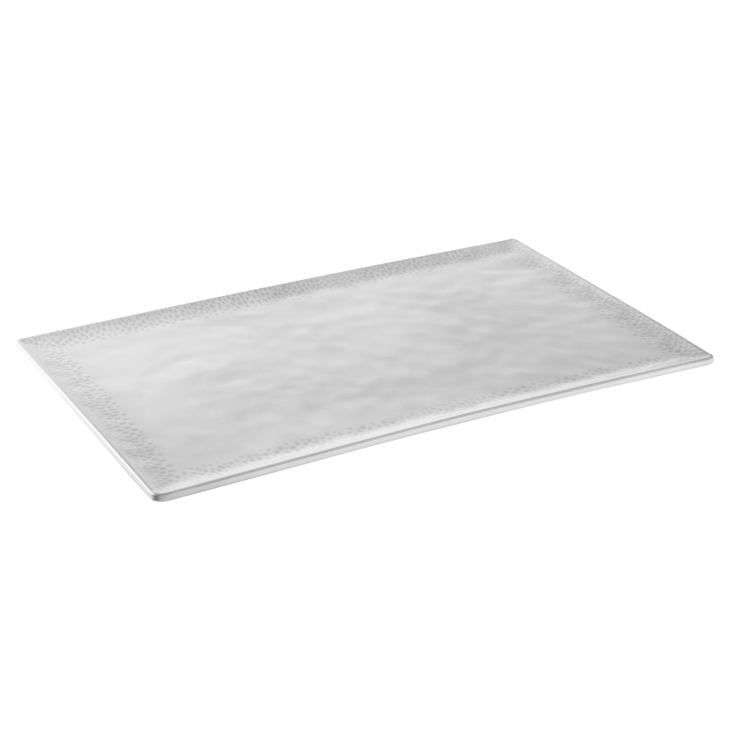 APS Footmark 85325 GN 1/1 Tray Melamine 53 x 32.5 cm White/Grey GN System Dishwasher Safe