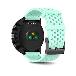 Correa de Reloj Compatible con Suunto 9, Universal...: El paquete incluye: 1 x correa de reloj de repuesto (NO INCLUYE EL RELOJ); La correa de repuesto de silicona suave compatible con el reloj inteligente Suunto 7 /Suunto 9 / Suunto D5 /Suunto Titanium /Suunto Spartan Sport Wrist HR Baro SOLAMENTE (NO P...