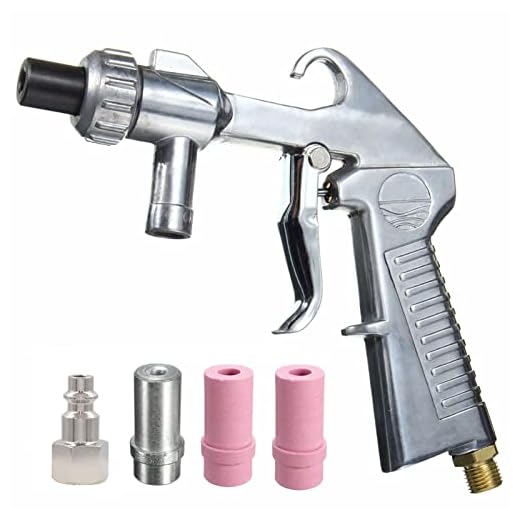 Jewboer Sandblaster Air Siphon Feed Blast Gun Nozzle Ceramic Tips Abrasive Sand Blasting