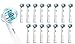 Produktbild FLM Vitality Precision Clean EB17B - Aufsteckbürsten Kompatibel für Braun Oral B Elektrischen Zahnbürsten, 16 Stück