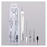HUHAORAN2021 Kompass für Geometrie Math Geometrie Kit Metallkompass mit Radgeometrie Präzisionswerkzeug für Studentenkreis Zeichnung Werkzeug mit Aufbewahrungsbox Kompasszeichnungswerkzeug (Size : 2)