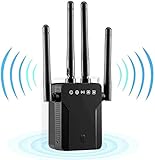 🚀 【Alcance de la señal a largas distancias】 Este repetidor WiFi se utiliza como casa entre el enrutador WiFi y el lugar donde se desea una mejor cobertura WiFi, principalmente para amplificar la señal WiFi existente para toda la casa. El extensor WLAN está equipado con 4 antenas de alta ganancia. El extensor de doble banda y el enrutador de doble banda se pueden usar juntos, por lo que el alto rendimiento de la banda de doble frecuencia se destaca.